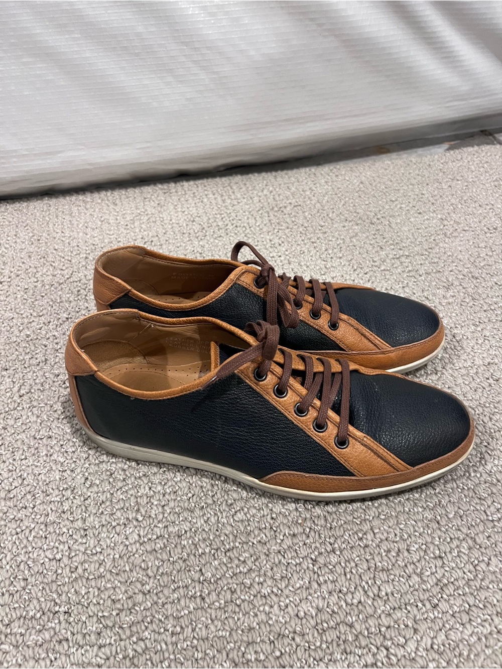 Paul Fredrick Italy Designer Leather Men’s Shoes Size 9 Lace Up Work City $399,